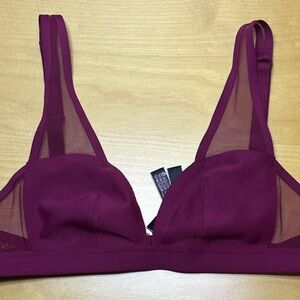 Victoria’s Secret Unlined Mesh Plunge Bralette XS